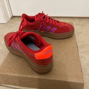 adidas Red and Purple Women's Sneakers